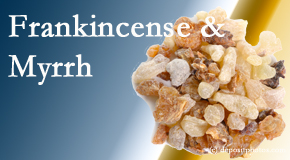 frankincense and myrrh picture for Easley anti-inflammatory, anti-tumor, antioxidant effects