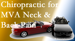 Young Chiropractic offers gentle relieving Cox Technic to help heal neck pain after an MVA car accident.