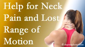 Young Chiropractic helps neck pain patients with limited spinal range of motion find relief of pain and restored motion.