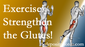 Easley chiropractic care at Young Chiropractic includes exercise to strengthen glutes.