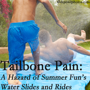 Young Chiropractic uses chiropractic manipulation to ease tailbone pain after a Easley water ride or water slide injury to the coccyx.