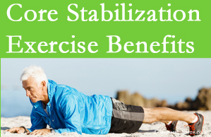 Young Chiropractic shares support for core stabilization exercises at any age in the management and prevention of back pain. 